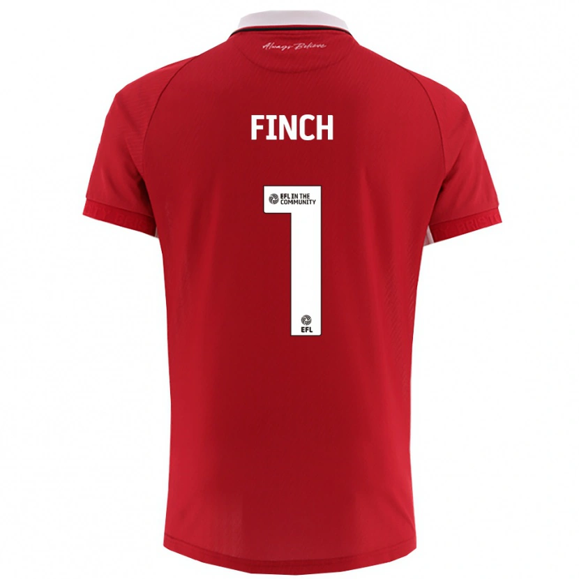 Danxen Kinderen Isaac Finch #1 Rood Wit Thuisshirt Thuistenue 2025/26 T-Shirt