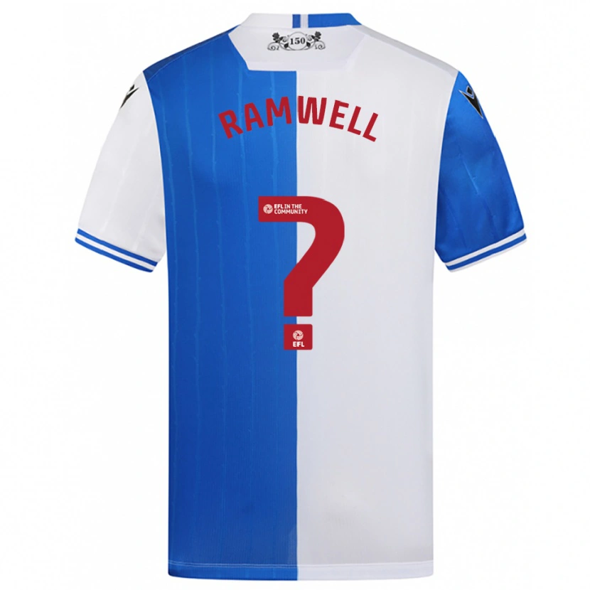 Danxen Kinderen Teddy Ramwell #0 Blauw Wit Thuisshirt Thuistenue 2025/26 T-Shirt