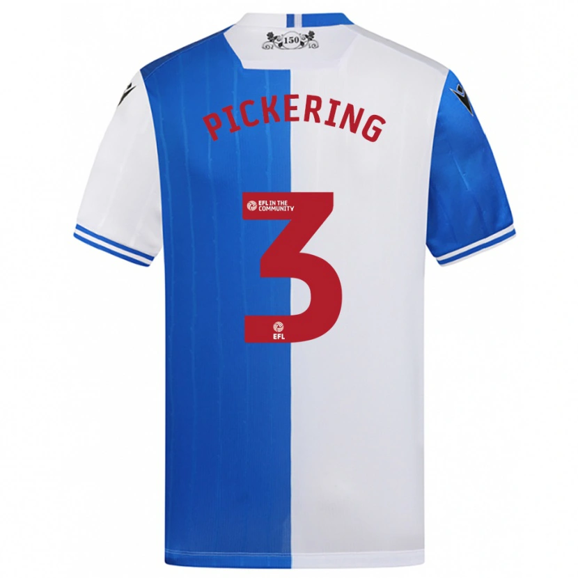 Danxen Kinderen Harry Pickering #3 Blauw Wit Thuisshirt Thuistenue 2025/26 T-Shirt