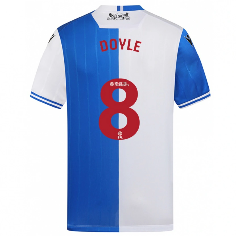 Danxen Kinderen Emma Doyle #8 Blauw Wit Thuisshirt Thuistenue 2025/26 T-Shirt