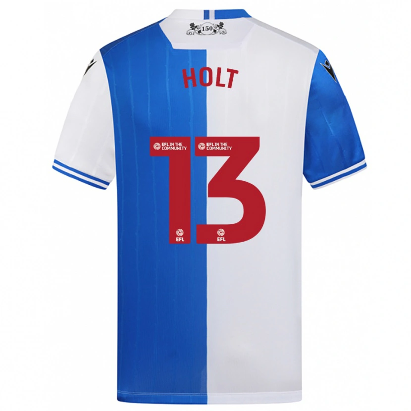 Danxen Kinderen Harry Holt #13 Blauw Wit Thuisshirt Thuistenue 2025/26 T-Shirt