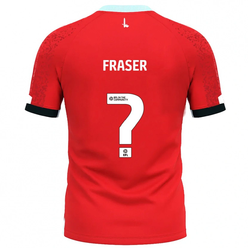 Danxen Kinderen Scott Fraser #0 Rood Wit Thuisshirt Thuistenue 2025/26 T-Shirt
