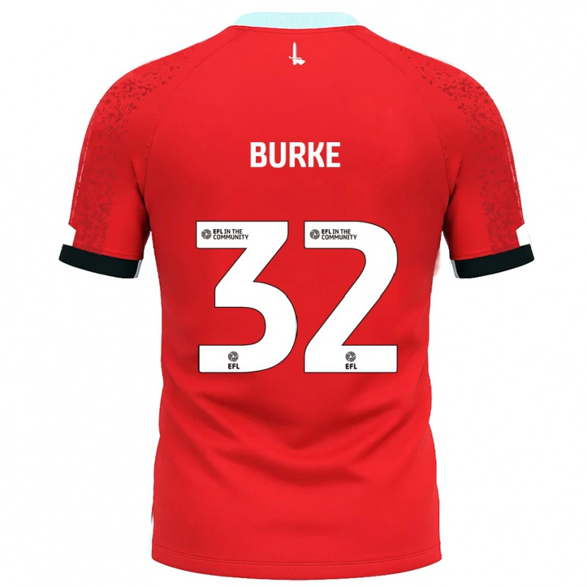 Danxen Kinderen Reece Burke #32 Rood Wit Thuisshirt Thuistenue 2025/26 T-Shirt