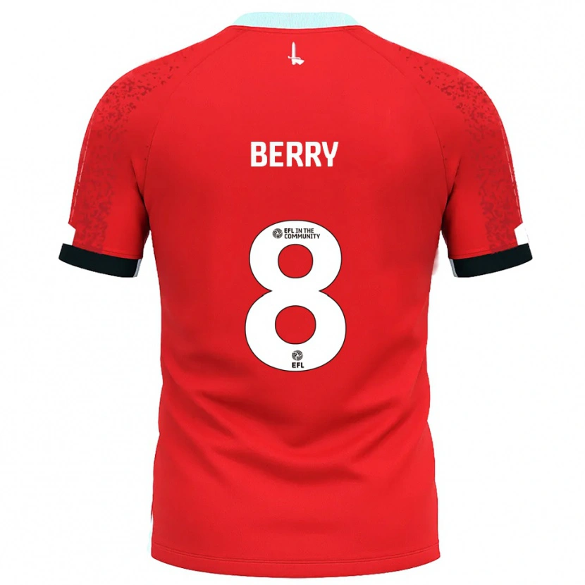 Danxen Kinderen Luke Berry #8 Rood Wit Thuisshirt Thuistenue 2025/26 T-Shirt