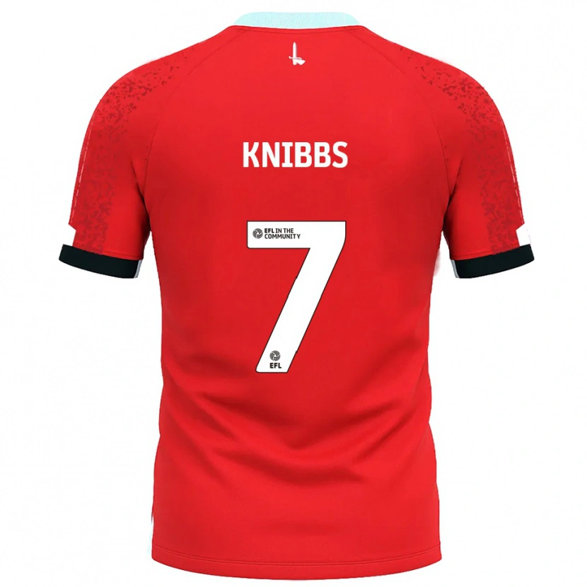 Danxen Kinderen Harvey Knibbs #7 Rood Wit Thuisshirt Thuistenue 2025/26 T-Shirt