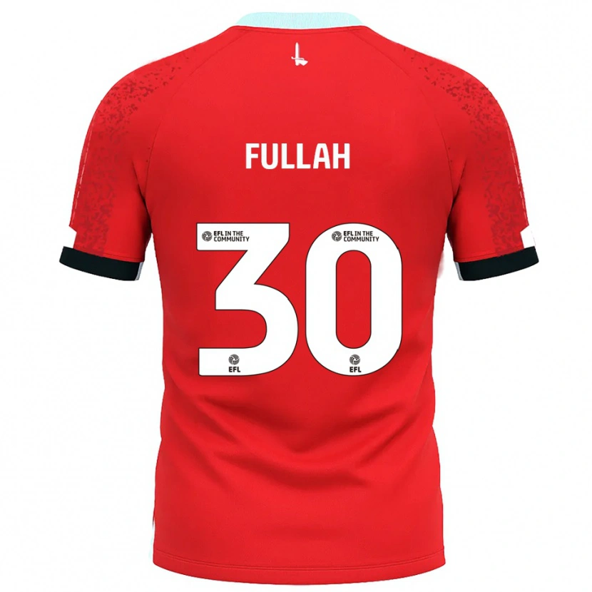 Danxen Kinderen Ibrahim Fullah #30 Rood Wit Thuisshirt Thuistenue 2025/26 T-Shirt