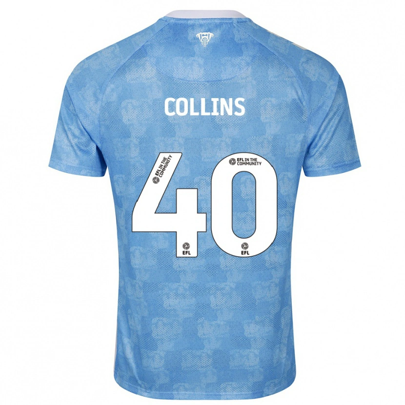 Danxen Kinderen Brad Collins #40 Hemelsblauw Wit Thuisshirt Thuistenue 2025/26 T-Shirt