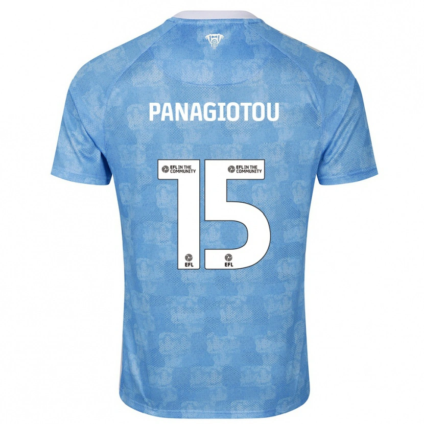 Danxen Kinderen Constantine Panagiotou #15 Hemelsblauw Wit Thuisshirt Thuistenue 2025/26 T-Shirt