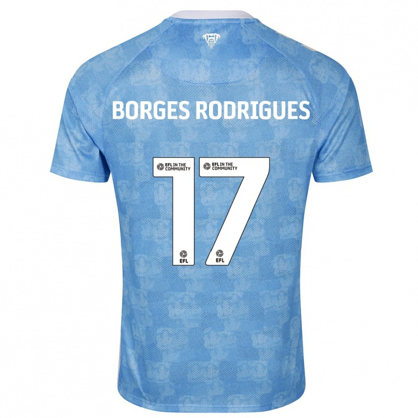Danxen Kinderen Raphael Borges Rodrigues #17 Hemelsblauw Wit Thuisshirt Thuistenue 2025/26 T-Shirt