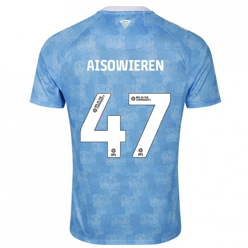 Danxen Kinderen Evan Eghosa Aisowieren #47 Hemelsblauw Wit Thuisshirt Thuistenue 2025/26 T-Shirt