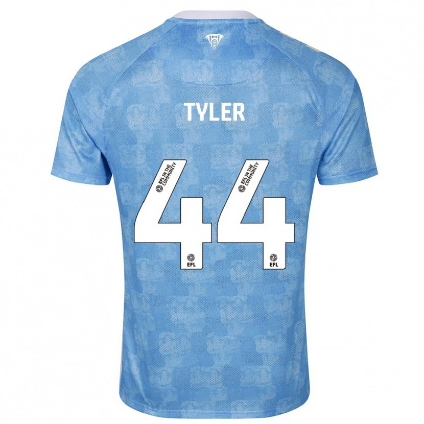 Danxen Kinderen Cian Tyler #44 Hemelsblauw Wit Thuisshirt Thuistenue 2025/26 T-Shirt