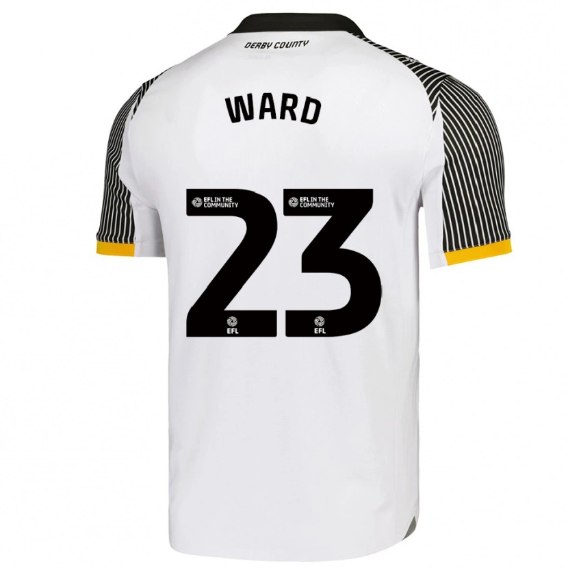Danxen Kinderen Joe Ward #23 Wit Zwart Thuisshirt Thuistenue 2025/26 T-Shirt