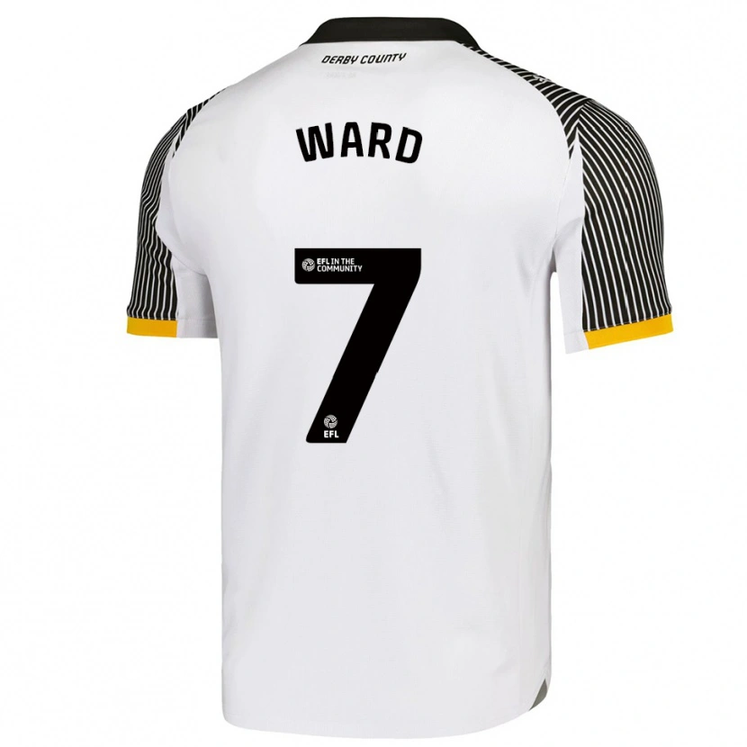 Danxen Kinderen James Ward #7 Wit Zwart Thuisshirt Thuistenue 2025/26 T-Shirt