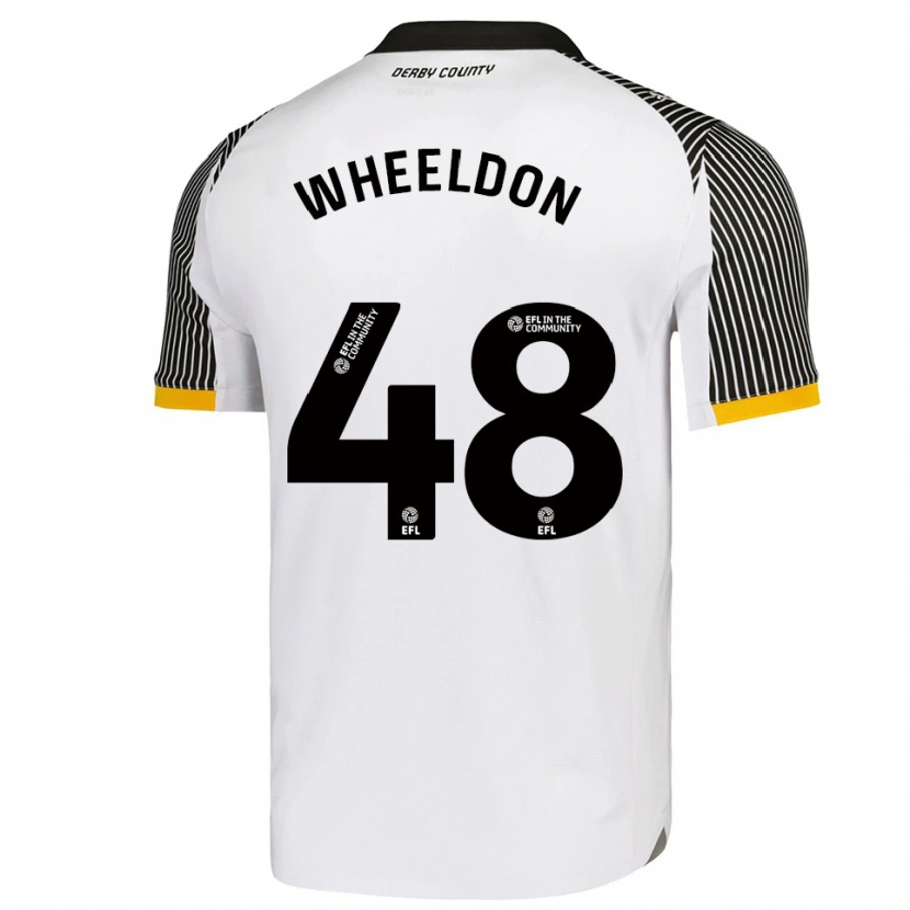 Danxen Kinderen Lennon Wheeldon #48 Wit Zwart Thuisshirt Thuistenue 2025/26 T-Shirt