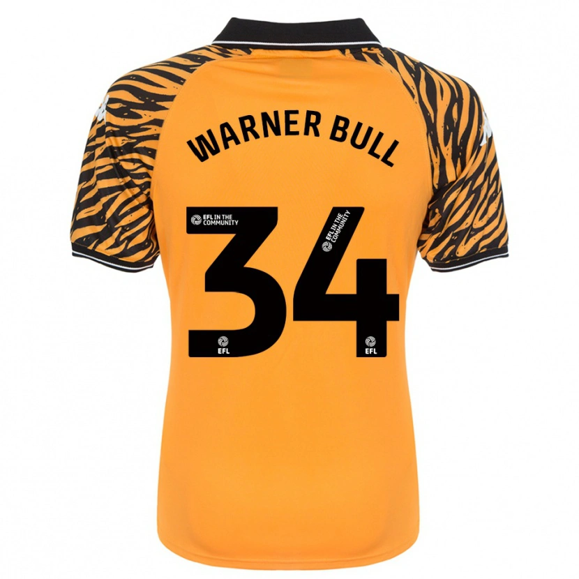Danxen Kinderen Lucy Warner-Bull #34 Oranje Zwart Thuisshirt Thuistenue 2025/26 T-Shirt