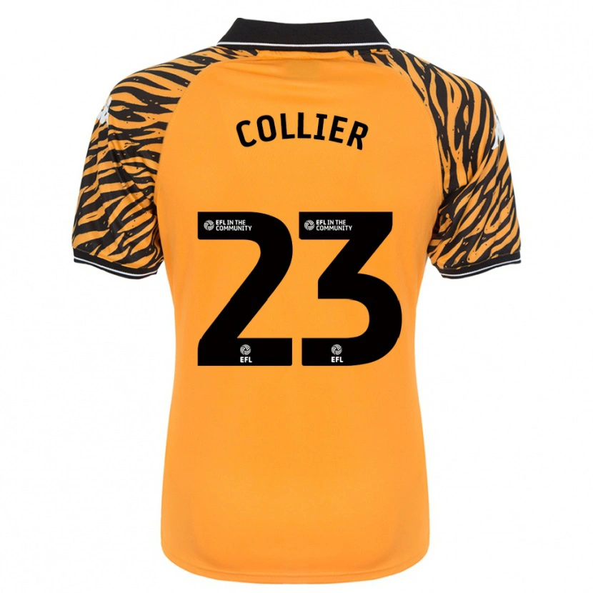 Danxen Kinderen Holly Johnson-Collier #23 Oranje Zwart Thuisshirt Thuistenue 2025/26 T-Shirt