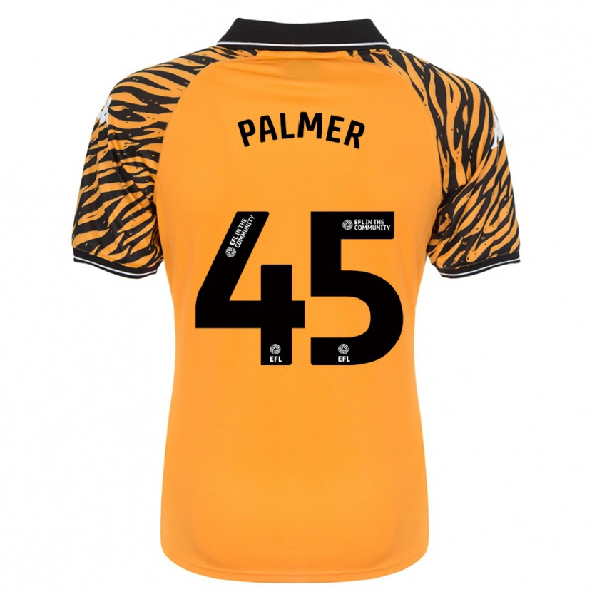 Danxen Kinderen Kasey Palmer #45 Oranje Zwart Thuisshirt Thuistenue 2025/26 T-Shirt