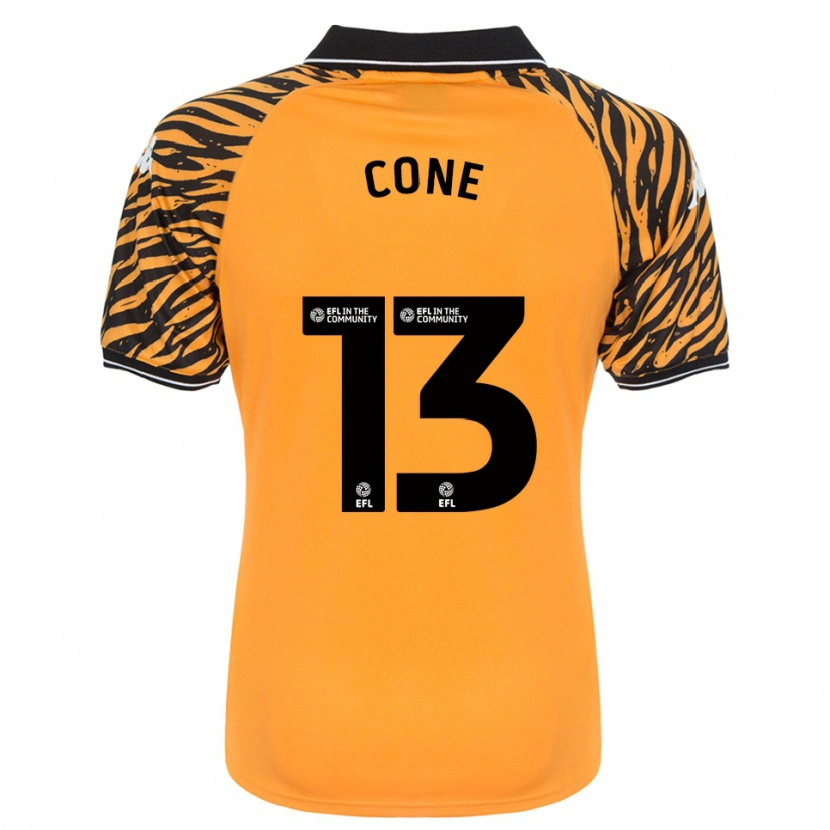 Danxen Kinderen Sharla Cone #13 Oranje Zwart Thuisshirt Thuistenue 2025/26 T-Shirt