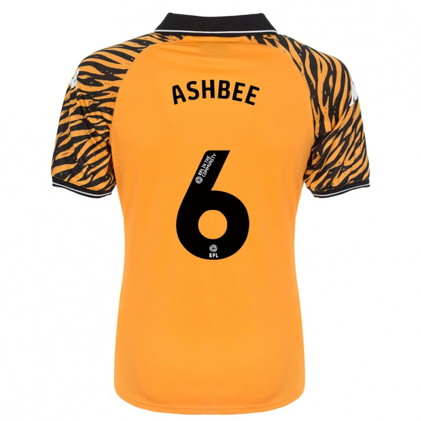 Danxen Kinderen Stanley Ashbee #6 Oranje Zwart Thuisshirt Thuistenue 2025/26 T-Shirt