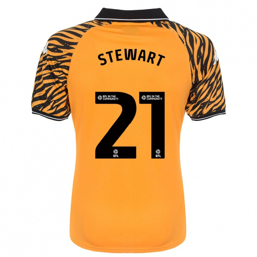 Danxen Kinderen Alice Stewart #21 Oranje Zwart Thuisshirt Thuistenue 2025/26 T-Shirt