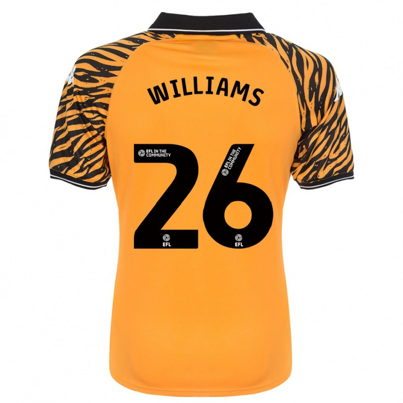 Danxen Kinderen Annabel Williams #26 Oranje Zwart Thuisshirt Thuistenue 2025/26 T-Shirt