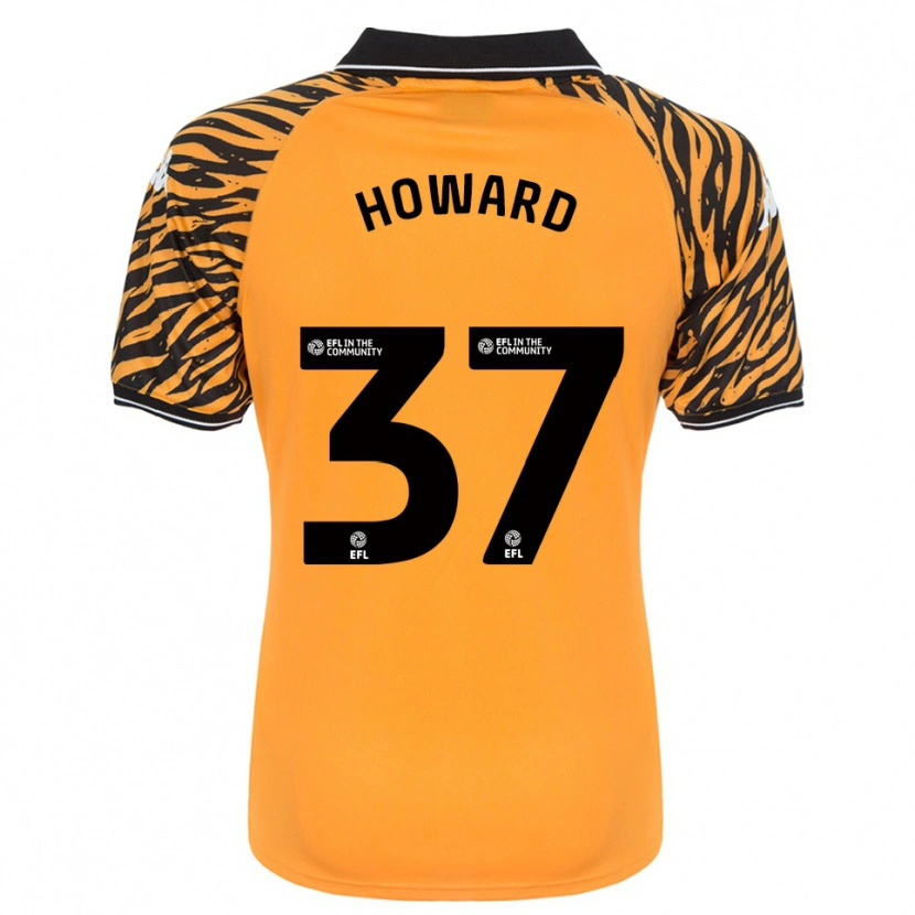 Danxen Kinderen Scarlet Howard #37 Oranje Zwart Thuisshirt Thuistenue 2025/26 T-Shirt