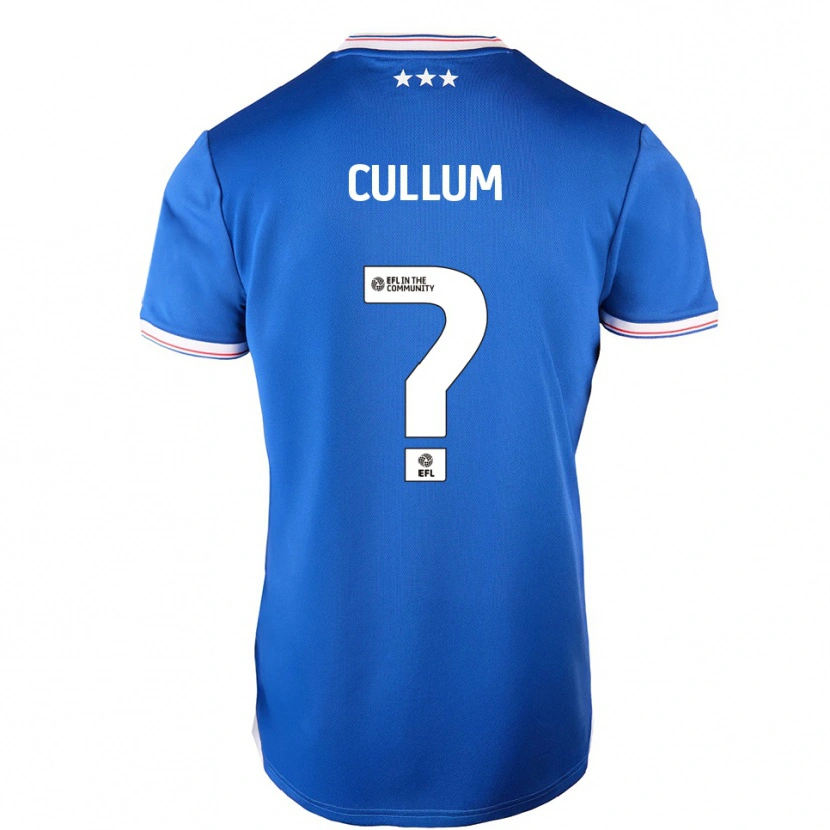 Danxen Kinderen Danny Cullum #0 Blauw Wit Thuisshirt Thuistenue 2025/26 T-Shirt