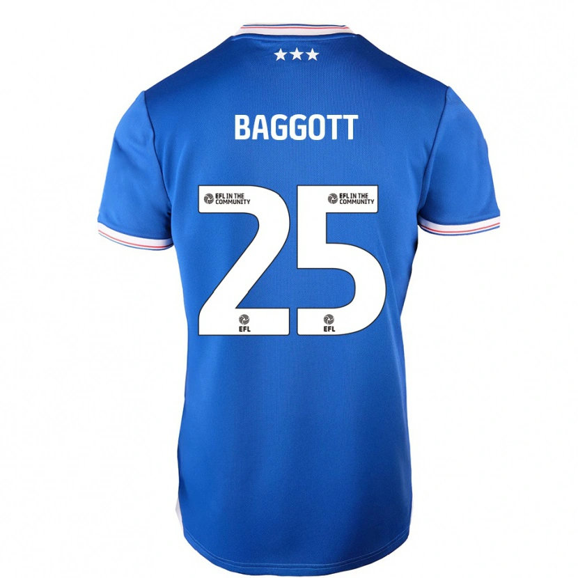 Danxen Kinderen Elkan Baggott #25 Blauw Wit Thuisshirt Thuistenue 2025/26 T-Shirt