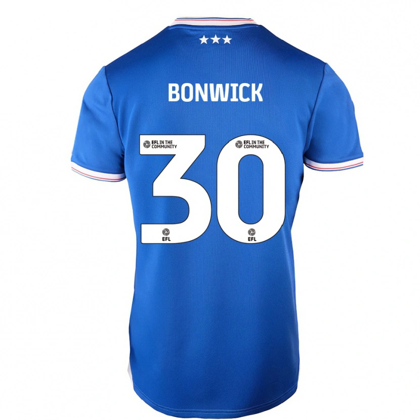Danxen Kinderen Kaci-Jai Bonwick #30 Blauw Wit Thuisshirt Thuistenue 2025/26 T-Shirt