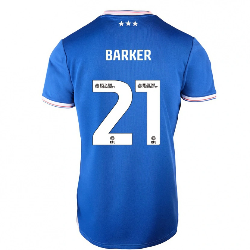 Danxen Kinderen Maisy Barker #21 Blauw Wit Thuisshirt Thuistenue 2025/26 T-Shirt