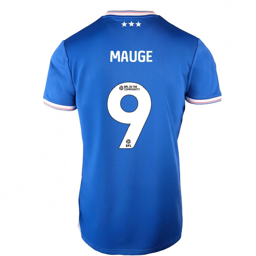 Danxen Kinderen James Mauge #9 Blauw Wit Thuisshirt Thuistenue 2025/26 T-Shirt