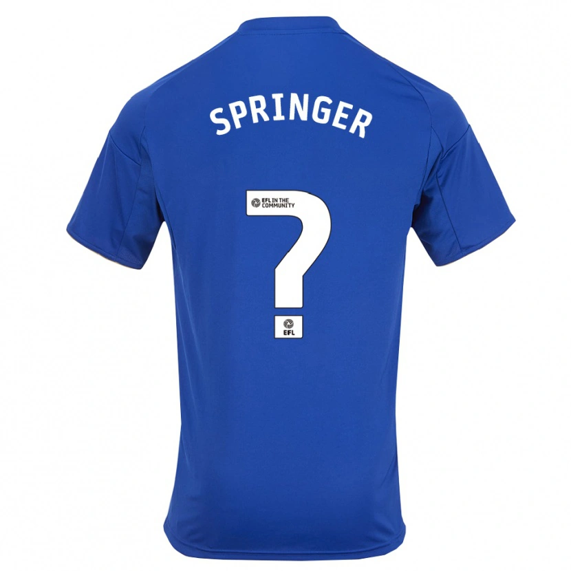 Danxen Kinderen Jahquan Springer #0 Blauw Goud Thuisshirt Thuistenue 2025/26 T-Shirt