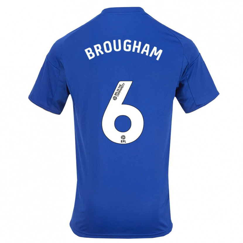 Danxen Kinderen Georgia Brougham #6 Blauw Goud Thuisshirt Thuistenue 2025/26 T-Shirt