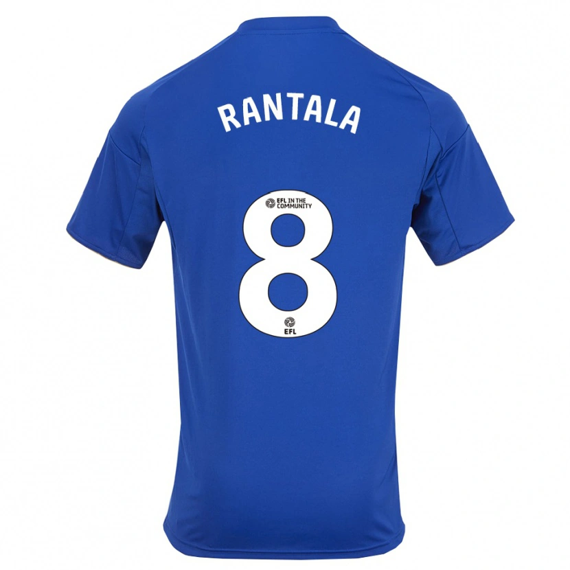 Danxen Kinderen Jutta Rantala #8 Blauw Goud Thuisshirt Thuistenue 2025/26 T-Shirt