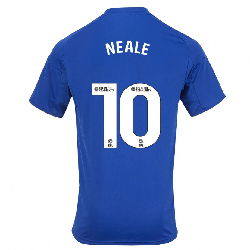 Danxen Kinderen Tommy Neale #10 Blauw Goud Thuisshirt Thuistenue 2025/26 T-Shirt