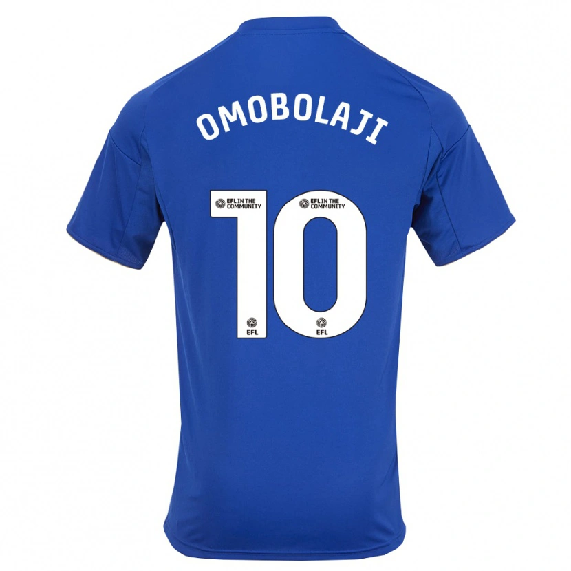 Danxen Kinderen Laolu Omobolaji #10 Blauw Goud Thuisshirt Thuistenue 2025/26 T-Shirt