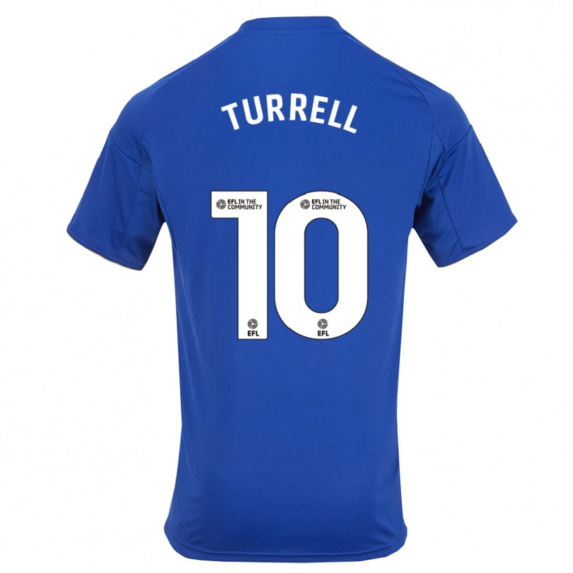 Danxen Kinderen Lyndon Turrell #10 Blauw Goud Thuisshirt Thuistenue 2025/26 T-Shirt