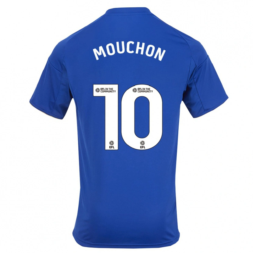 Danxen Kinderen Noémie Mouchon #10 Blauw Goud Thuisshirt Thuistenue 2025/26 T-Shirt