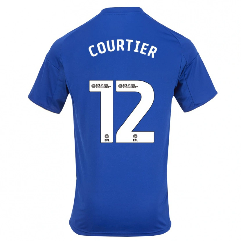 Danxen Kinderen Ben Courtier #12 Blauw Goud Thuisshirt Thuistenue 2025/26 T-Shirt