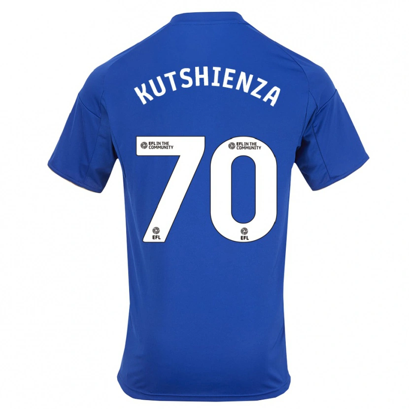 Danxen Kinderen Jesper Kutshienza #70 Blauw Goud Thuisshirt Thuistenue 2025/26 T-Shirt