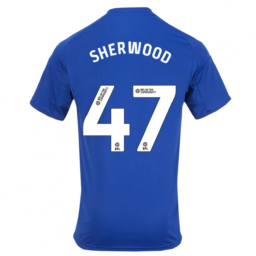 Danxen Kinderen Simone Sherwood #47 Blauw Goud Thuisshirt Thuistenue 2025/26 T-Shirt