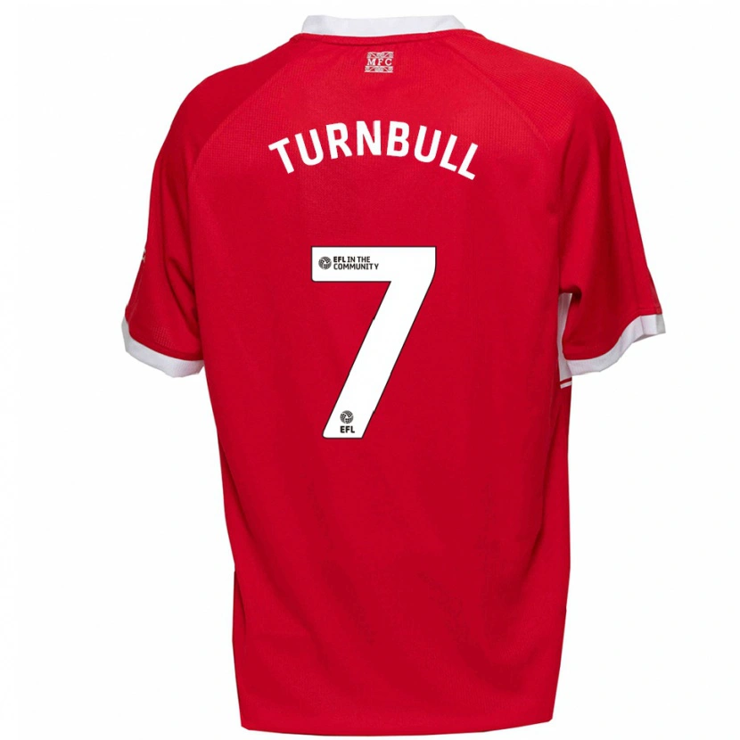 Danxen Kinderen Ellen Turnbull #7 Rood Wit Thuisshirt Thuistenue 2025/26 T-Shirt