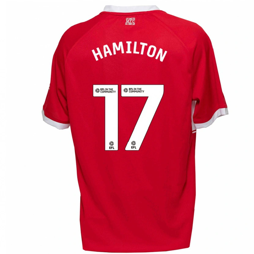Danxen Kinderen Micah Hamilton #17 Rood Wit Thuisshirt Thuistenue 2025/26 T-Shirt