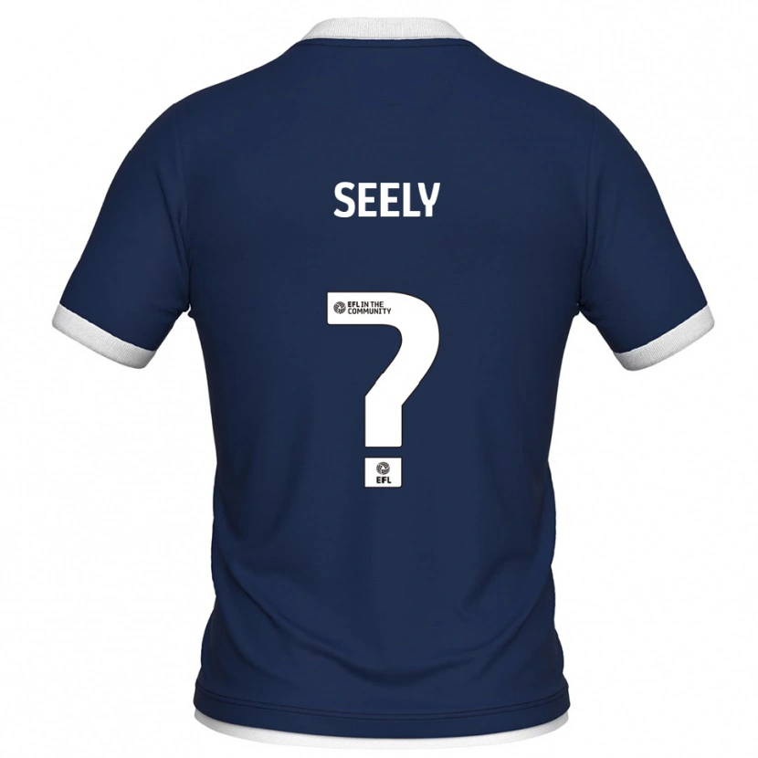 Danxen Kinderen Grace Seely #0 Marine Wit Thuisshirt Thuistenue 2025/26 T-Shirt