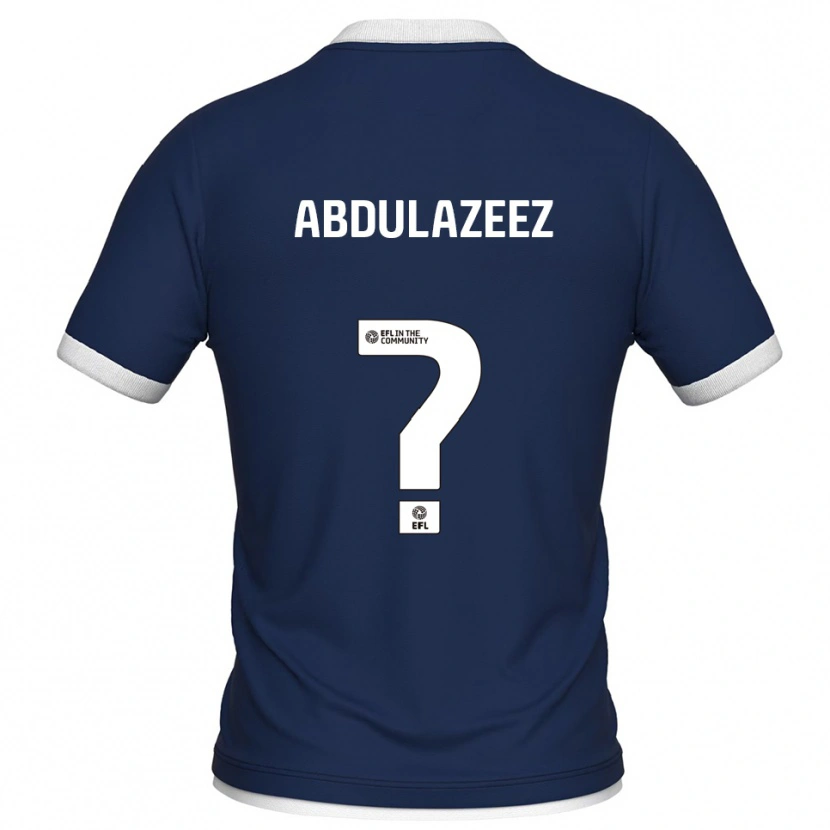 Danxen Kinderen Abdulahi Abdulazeez #0 Marine Wit Thuisshirt Thuistenue 2025/26 T-Shirt