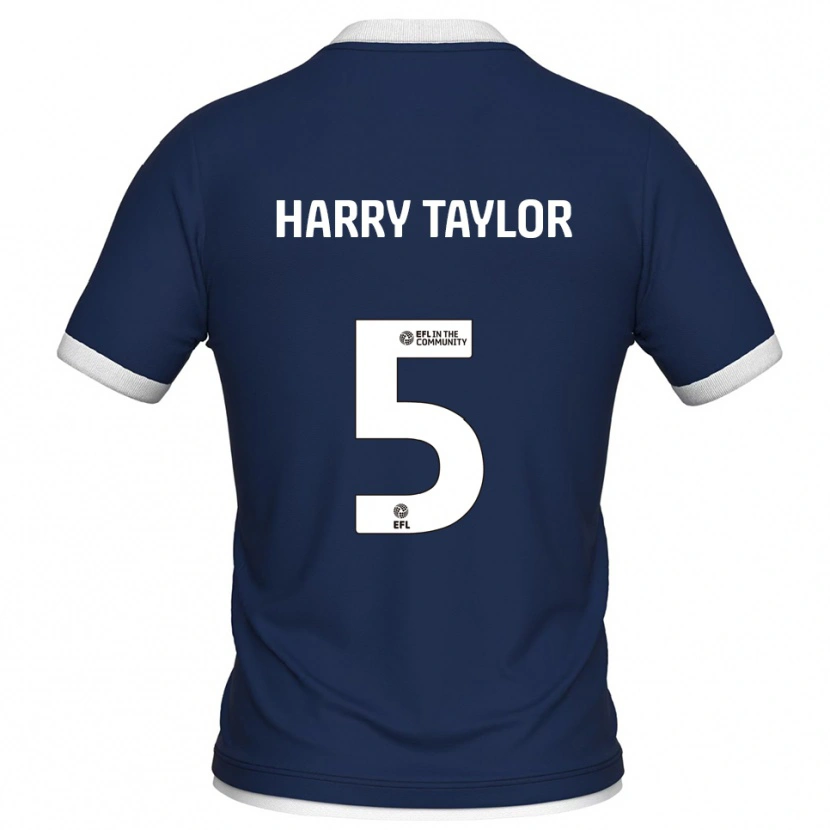 Danxen Kinderen Harry Taylor #5 Marine Wit Thuisshirt Thuistenue 2025/26 T-Shirt