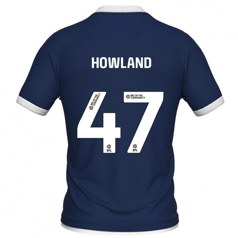 Danxen Kinderen Jack Howland #47 Marine Wit Thuisshirt Thuistenue 2025/26 T-Shirt
