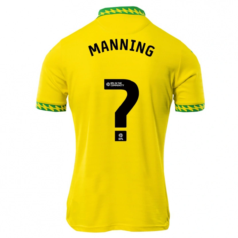 Danxen Kinderen Adian Manning #0 Wit Groen Thuisshirt Thuistenue 2025/26 T-Shirt