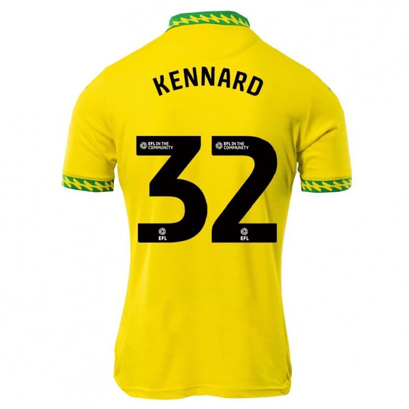 Danxen Kinderen Holly Kennard #32 Wit Groen Thuisshirt Thuistenue 2025/26 T-Shirt