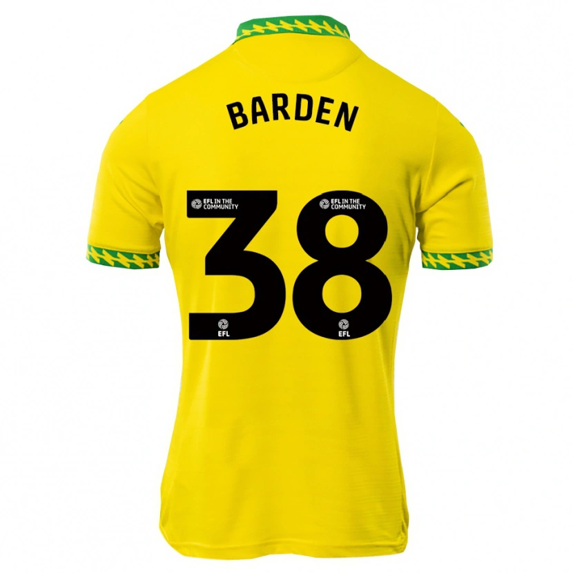 Danxen Kinderen Daniel Barden #38 Wit Groen Thuisshirt Thuistenue 2025/26 T-Shirt